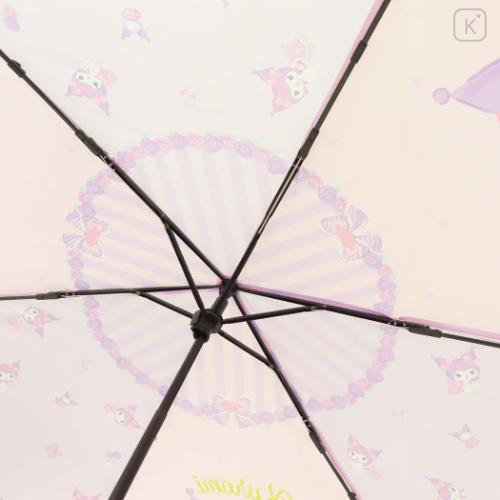 Japan Sanrio Folding Umbrella - Kuromi : Baku Dessert Purple - 5