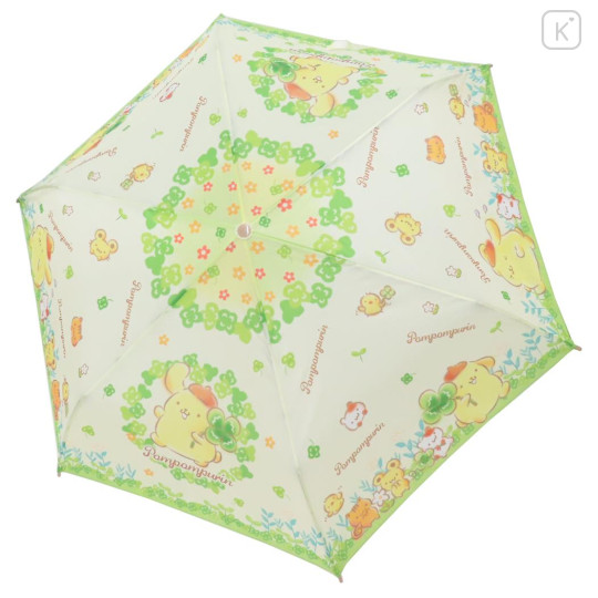 Japan Sanrio Folding Umbrella - Pompompurin : Lucky Leaf - 2