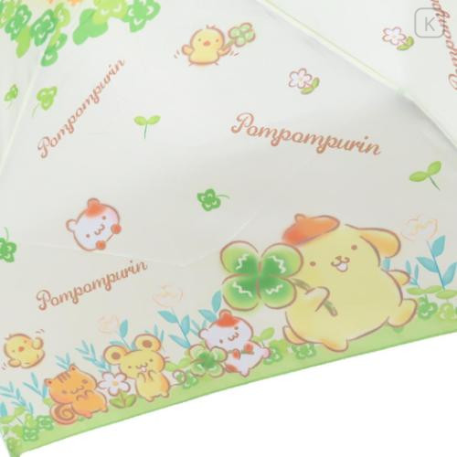 Japan Sanrio Folding Umbrella - Pompompurin : Lucky Leaf - 4
