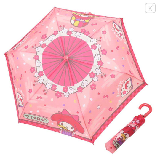 Japan Sanrio Folding Umbrella - My Melody : Japanese Retro Romance - 1