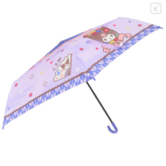 Japan Sanrio Folding Umbrella - Kuromi : Japanese Retro Romance - 3