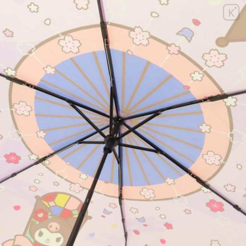Japan Sanrio Folding Umbrella - Kuromi : Japanese Retro Romance - 5