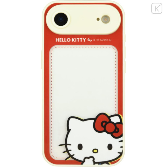 Japan Sanrio IIIIfit Plump Frame iPhone Air Case - Hello Kitty - 1