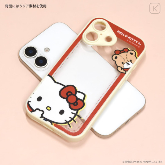 Japan Sanrio IIIIfit Plump Frame iPhone Air Case - Hello Kitty - 2