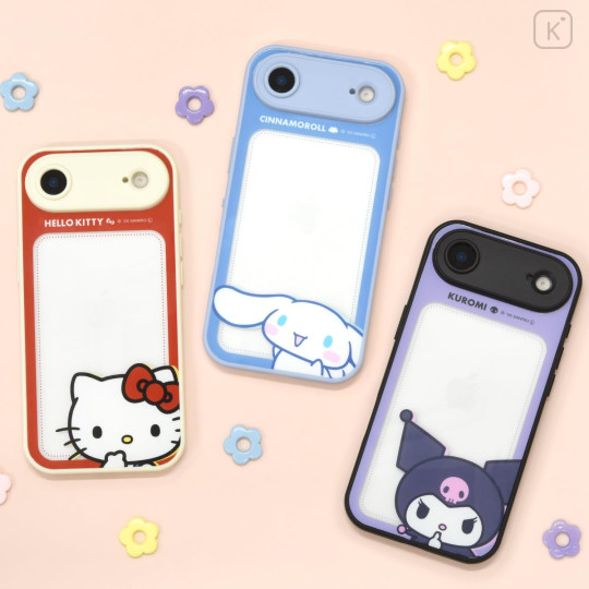 Japan Sanrio IIIIfit Plump Frame iPhone Air Case - Hello Kitty - 6