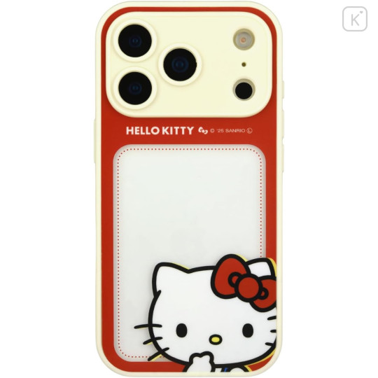 Japan Sanrio IIIIfit Plump Frame iPhone 17 Pro Case - Hello Kitty - 1