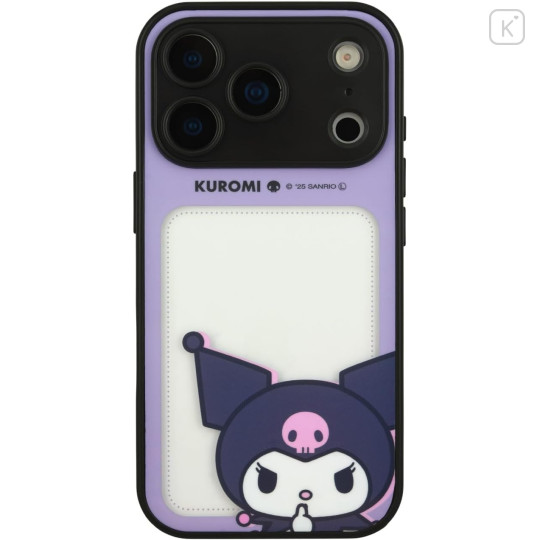 Japan Sanrio IIIIfit Plump Frame iPhone 17 Pro Case - Kuromi - 1
