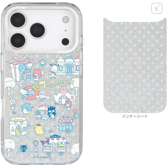 Japan Sanrio Camera Frame iPhone 17 Pro Case - Characters Glitter - 2