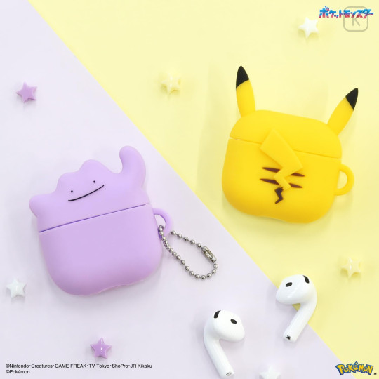 Japan Pokemon AirPods 4 Silicone Case - Ditto - 7
