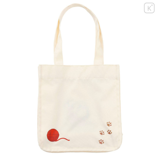 Japan Mofusand Lunch Tote Bag - Cat Yarn Ball Ivory - 4