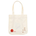 Japan Mofusand Lunch Tote Bag - Cat Yarn Ball Ivory - 4