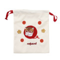 Japan Mofusand Drawstring Bag - Cat Yarn Ball Ivory - 1