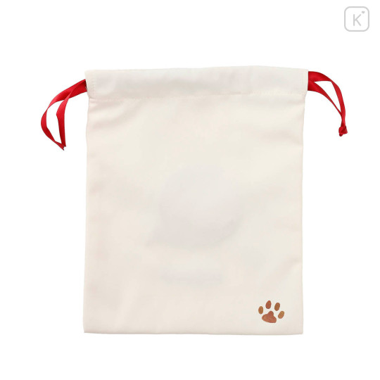 Japan Mofusand Drawstring Bag - Cat Yarn Ball Ivory - 4