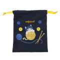 Japan Mofusand Drawstring Bag - Cat Yarn Ball Navy - 1