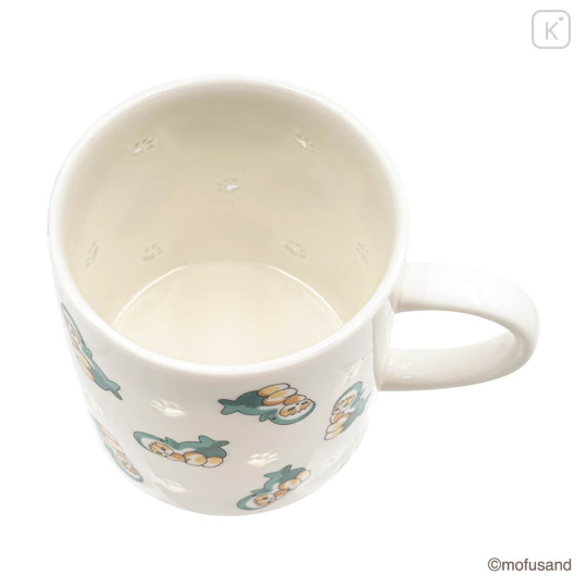 Japan Mofusand Porcelain Mug - Shark Cat Openwork Hotarude Light Shine - 5