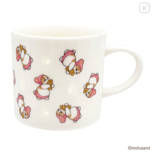 Japan Mofusand Porcelain Mug - Rabbit Cat Openwork Hotarude Light Shine - 1