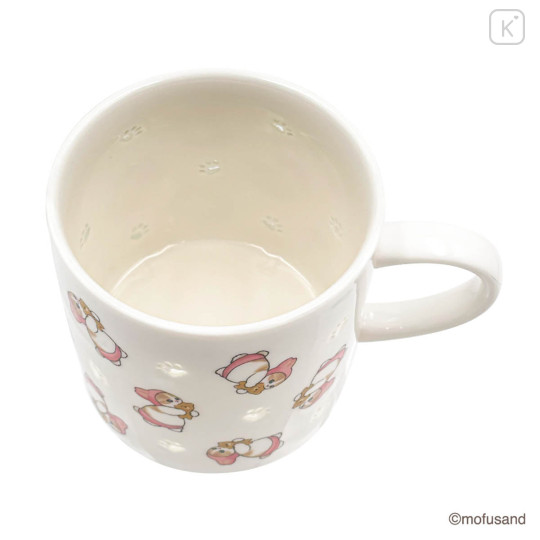 Japan Mofusand Porcelain Mug - Rabbit Cat Openwork Hotarude Light Shine - 5