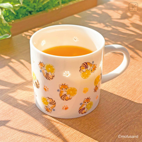 Japan Mofusand Porcelain Mug - Bee Cat Openwork Hotarude Light Shine - 2