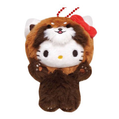 Japan Sanrio Mascot Holder - Hello Kitty : Cheers Banzai Series Red Panda