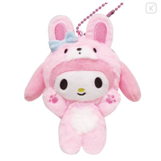 Japan Sanrio Mascot Holder - My Melody : Cheers Banzai Series Rabbit - 1