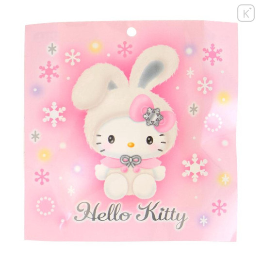 Japan Sanrio Original Mascot Holder - Hello Kitty : Christmas Snow Rabbit & Candy Ramune - 4