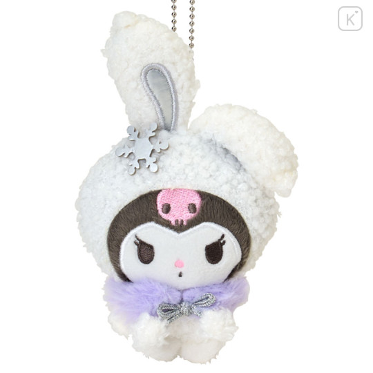 Japan Sanrio Original Mascot Holder - Kuromi : Christmas Snow Rabbit & Candy Ramune - 2