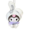 Japan Sanrio Original Mascot Holder - Kuromi : Christmas Snow Rabbit & Candy Ramune - 2