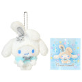 Japan Sanrio Original Mascot Holder - Cinnamoroll : Christmas Snow Rabbit & Candy Ramune - 1