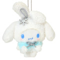 Japan Sanrio Original Mascot Holder - Cinnamoroll : Christmas Snow Rabbit & Candy Ramune - 2