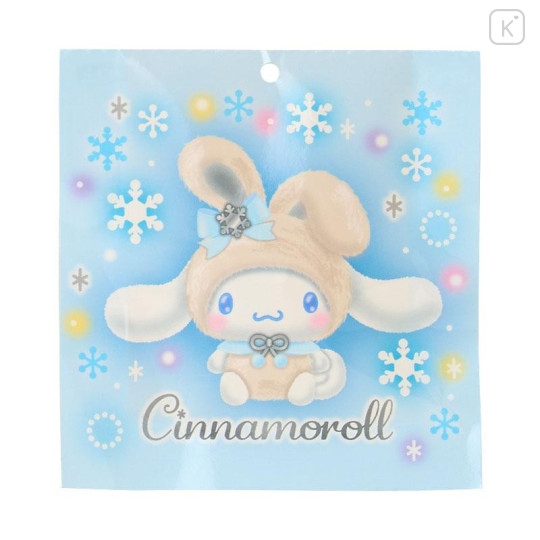 Japan Sanrio Original Mascot Holder - Cinnamoroll : Christmas Snow Rabbit & Candy Ramune - 4