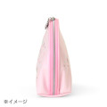 Japan Sanrio Original Round Cosmetic Pouch - My Melody : Christmas Snow Rabbit & Snack - 3