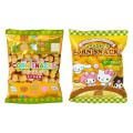 Japan Sanrio Original Round Cosmetic Pouch - My Melody : Christmas Snow Rabbit & Snack - 6
