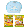 Japan Sanrio Original Round Cosmetic Pouch - Cinnamoroll : Christmas Snow Rabbit & Snack - 5