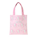Japan Sanrio Original Mini Tote Bag - Hello Kitty : Christmas Snow Rabbit & Snack - 1