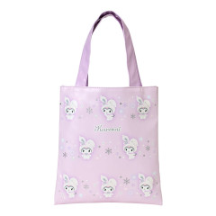 Japan Sanrio Original Mini Tote Bag - Kuromi : Christmas Snow Rabbit & Snack