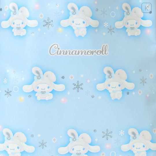 Japan Sanrio Original Mini Tote Bag - Cinnamoroll : Christmas Snow Rabbit & Snack - 2