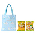 Japan Sanrio Original Mini Tote Bag - Cinnamoroll : Christmas Snow Rabbit & Snack - 4