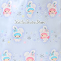 Japan Sanrio Original Mini Tote Bag - Little Twin Stars : Christmas Snow Rabbit & Snack - 2