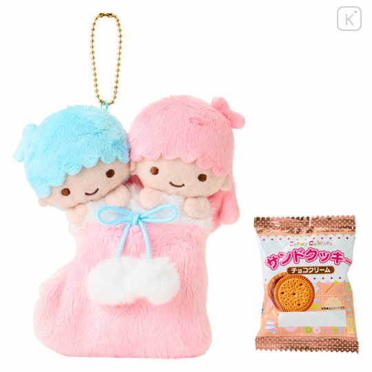 Japan Sanrio Original Mascot Holder - Little Twin Stars : Christmas Stocking Boot & Cookie - 1