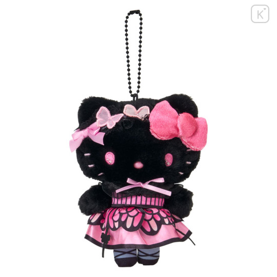 Japan Sanrio Original Mascot Holder - Hello Kitty : Butterfly Black - 1