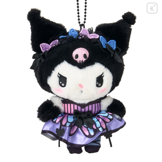 Japan Sanrio Original Mascot Holder - Kuromi : Butterfly - 2