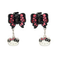 Japan Sanrio Original Mini Hair Clip Set - Hello Kitty : Butterfly Swaying Charm - 1