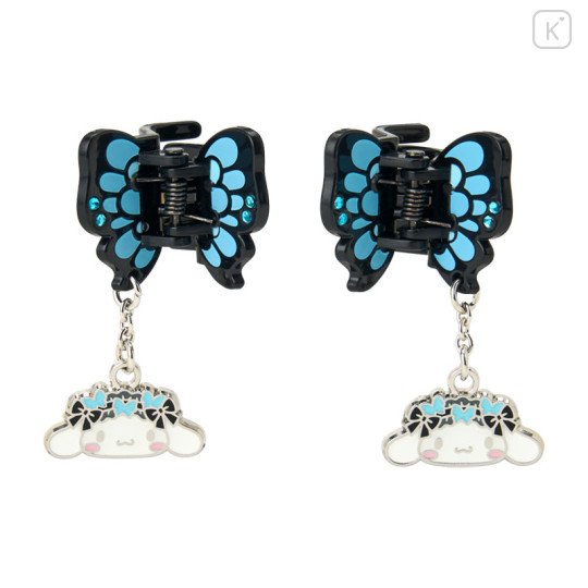 Japan Sanrio Original Mini Hair Clip Set - Cinnamoroll : Butterfly Swaying Charm - 1