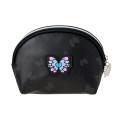 Japan Sanrio Original Round Cosmetic Pouch - Kuromi : Butterfly - 2