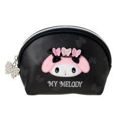 Japan Sanrio Original Round Cosmetic Pouch - My Melody : Butterfly