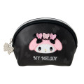 Japan Sanrio Original Round Cosmetic Pouch - My Melody : Butterfly - 1
