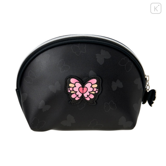 Japan Sanrio Original Round Cosmetic Pouch - My Melody : Butterfly - 2