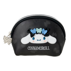 Japan Sanrio Original Round Cosmetic Pouch - Cinnamoroll : Butterfly