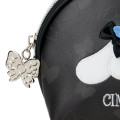 Japan Sanrio Original Round Cosmetic Pouch - Cinnamoroll : Butterfly - 6