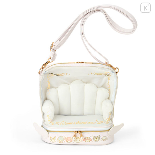 Japan Sanrio Original Plush Shoulder Bag - Enjoy Idol Pure White Angel Characters - 1